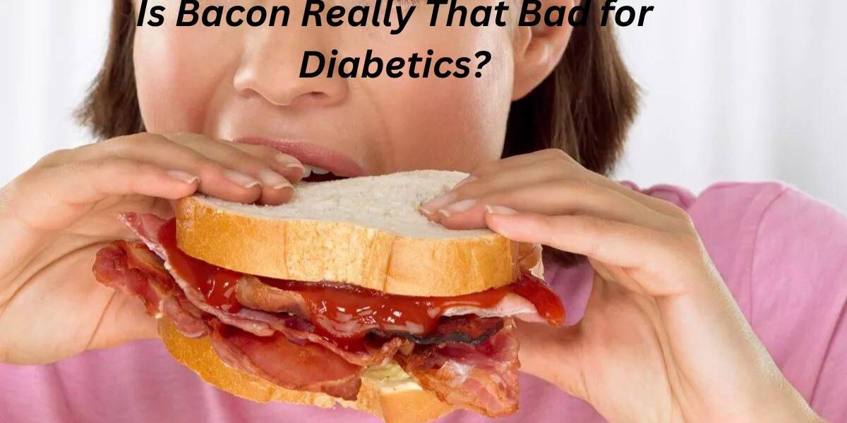 women eating bacon with diabetes
